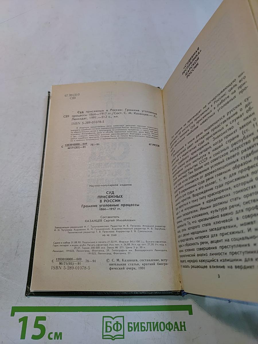 Суд присяжных в России: Громкие уголовные процессы 1864–1917 гг.