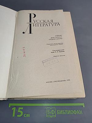 Русская литература. Учебник для 9 класса средней школы