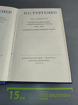 Повести и рассказы. Стихотворения в прозе. Произведения разных годов. Том тринадцатый