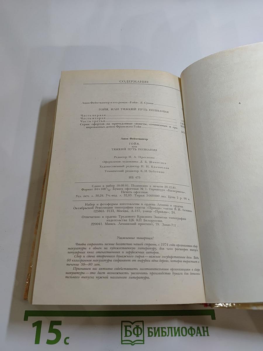 Гойя, или Тяжкий путь познания