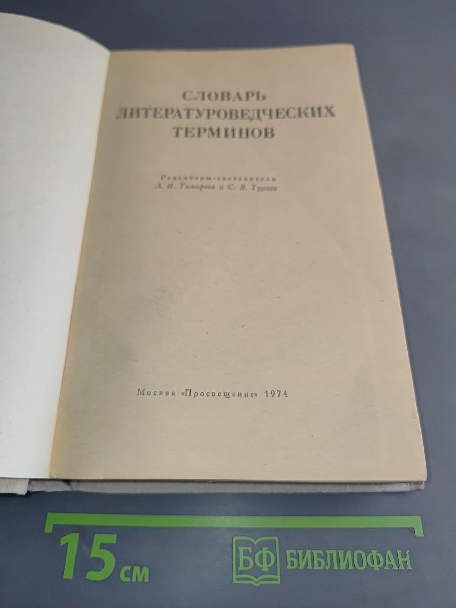 Словарь литературоведческих терминов