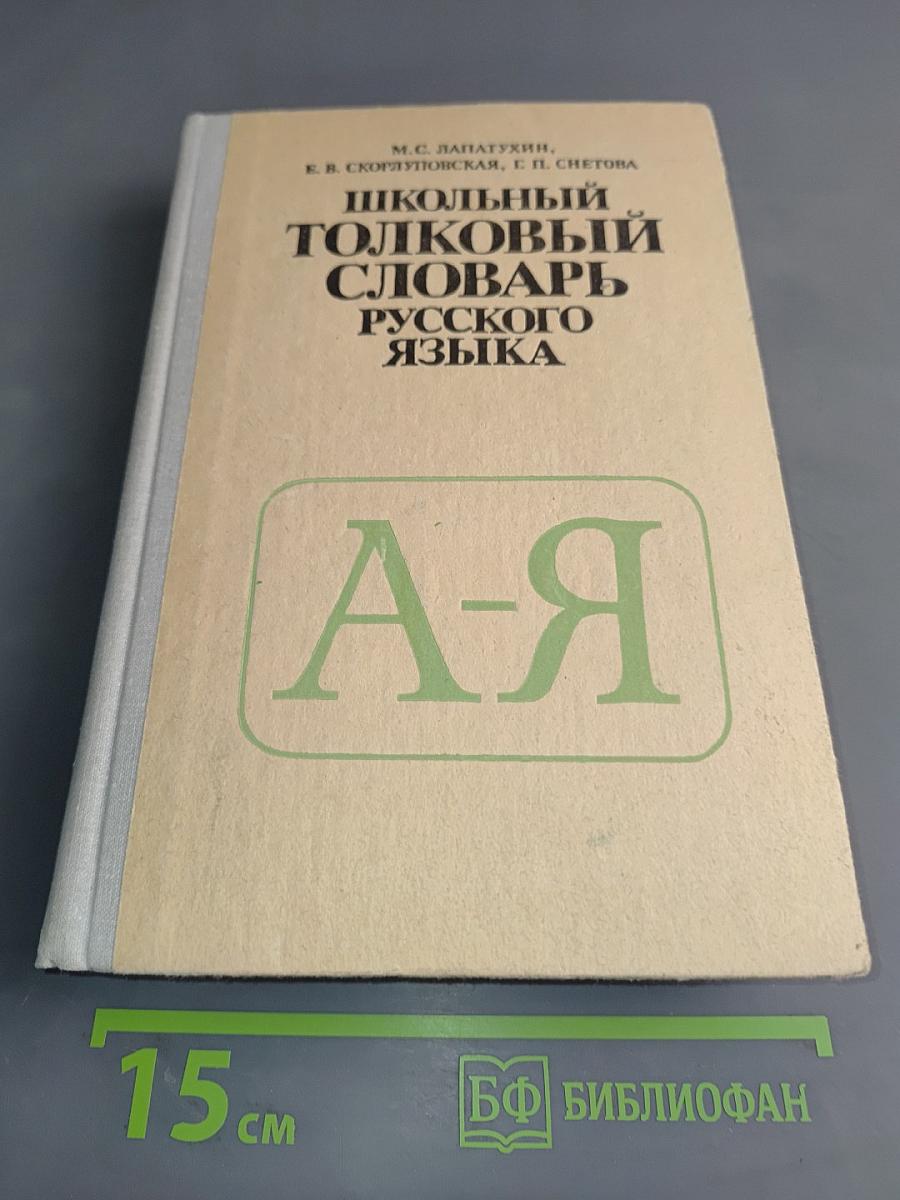 Школьный толковый словарь русского языка