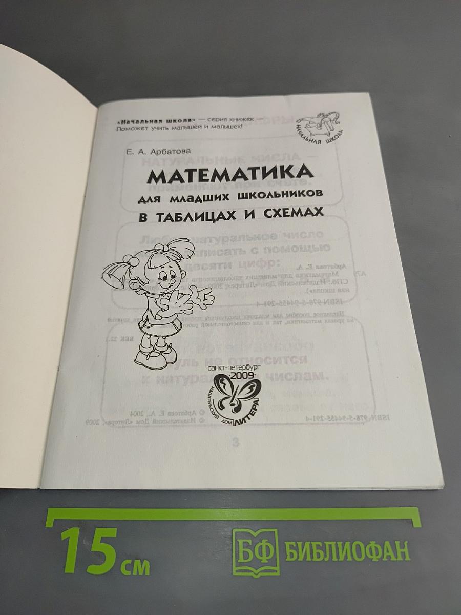 Математика для младших школьников в таблицах и схемах