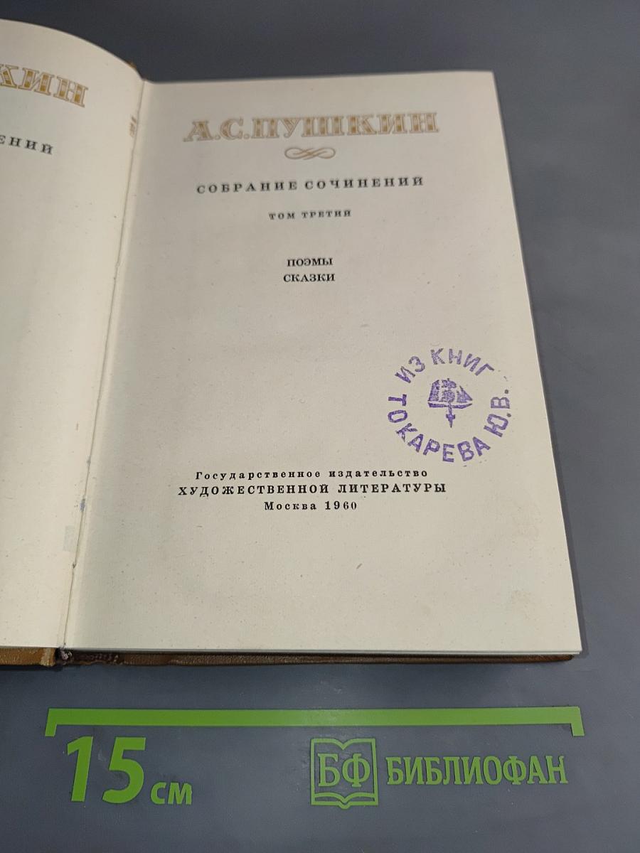Собрание сочинений. Том третий. Поэмы. Сказки