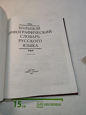 Большой орфографический словарь русского языка