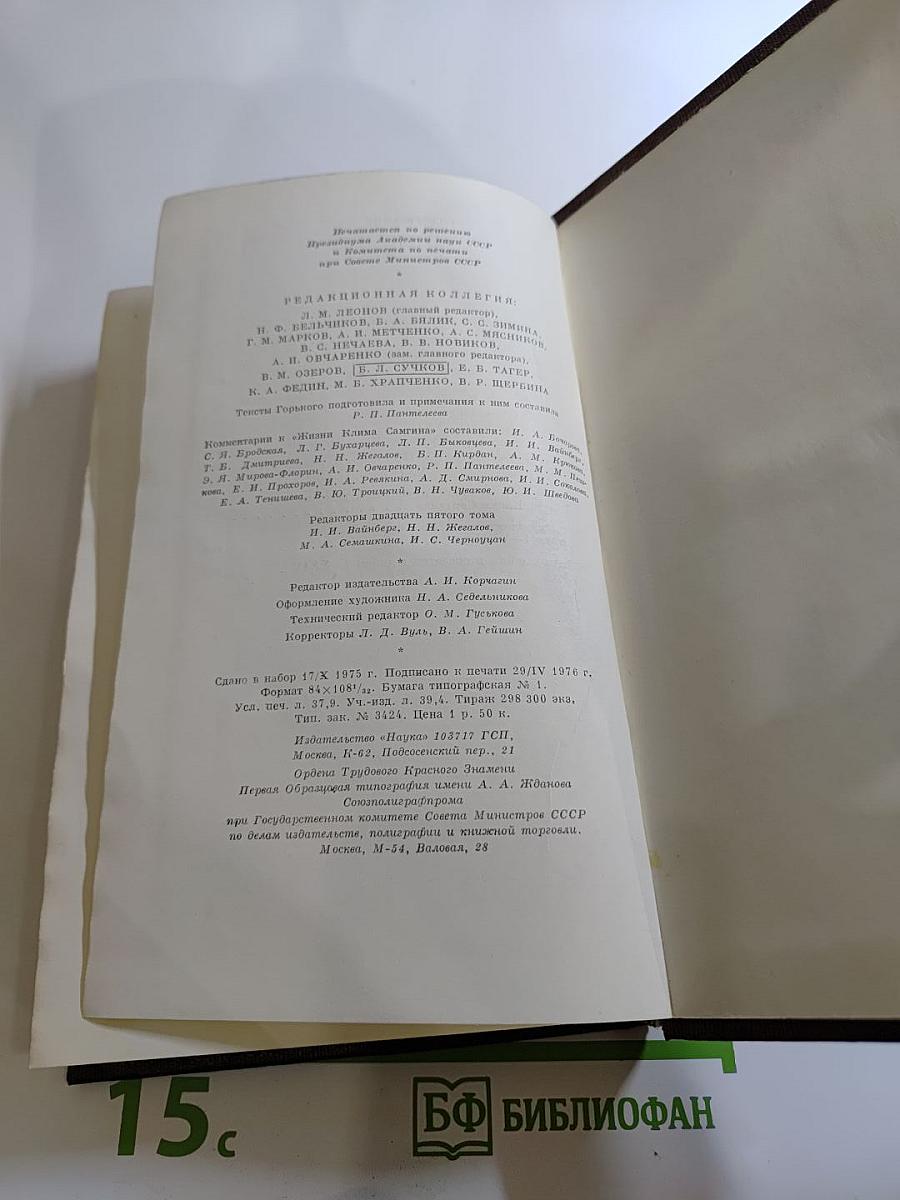 Жизнь Клима Самгина (Сорок лет) 1925-1936. Том двадцать пятый