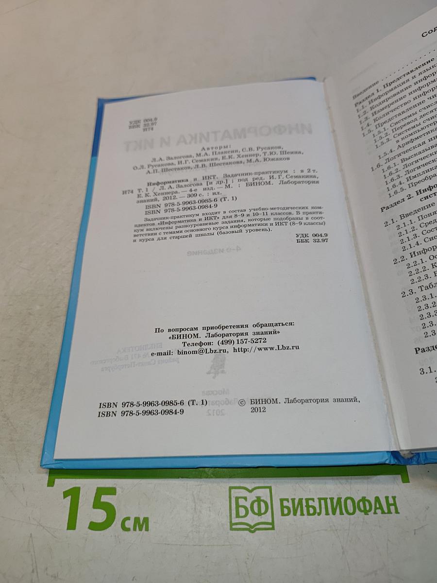 Задачник-практикум по информатике и ИКТ. Том 1