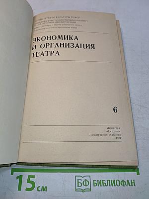 Экономика и организация театра