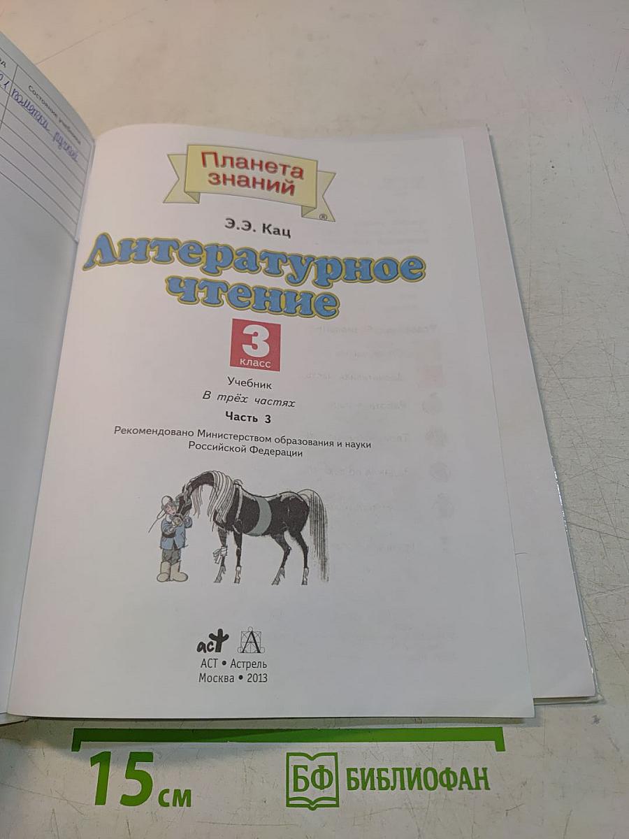 Литературное чтение. 3 класс. Часть 3