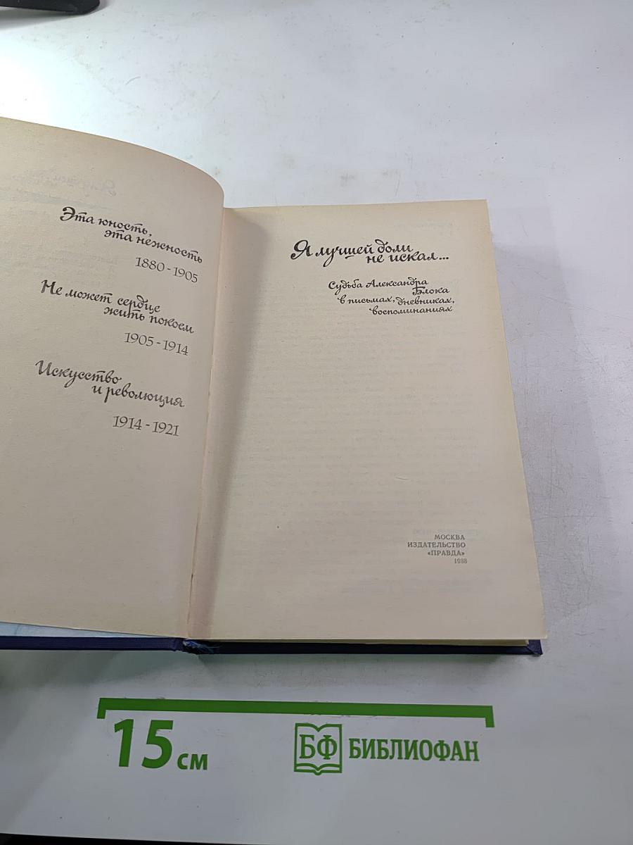 Я лучшей доли не искал... Судьба Александра Блока в письмах, дневниках, воспоминаниях