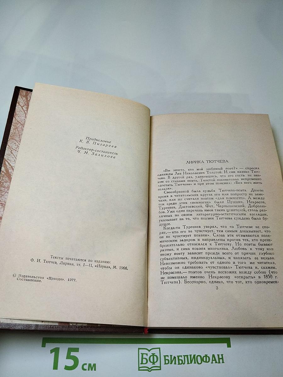 Стихотворения Ф. Тютчева