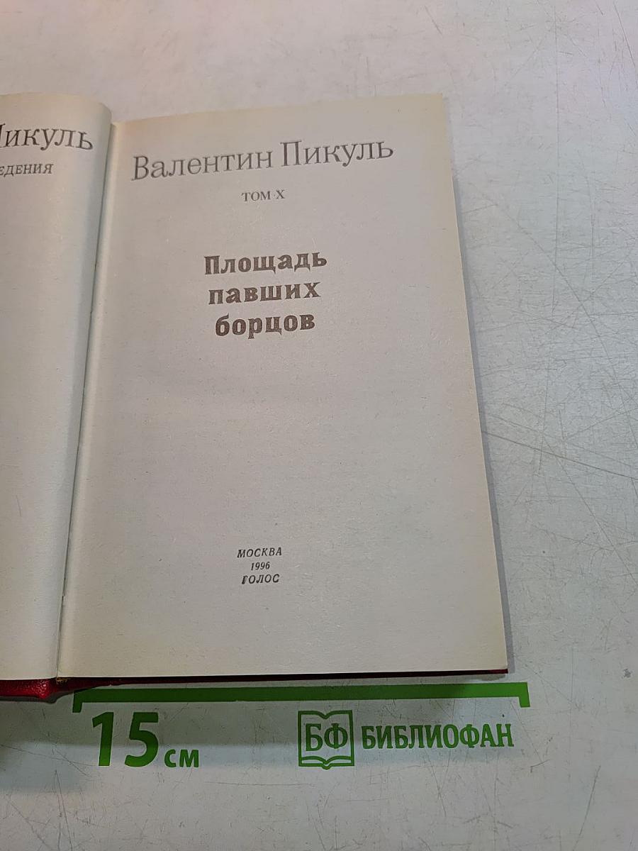 Площадь павших борцов. Том X