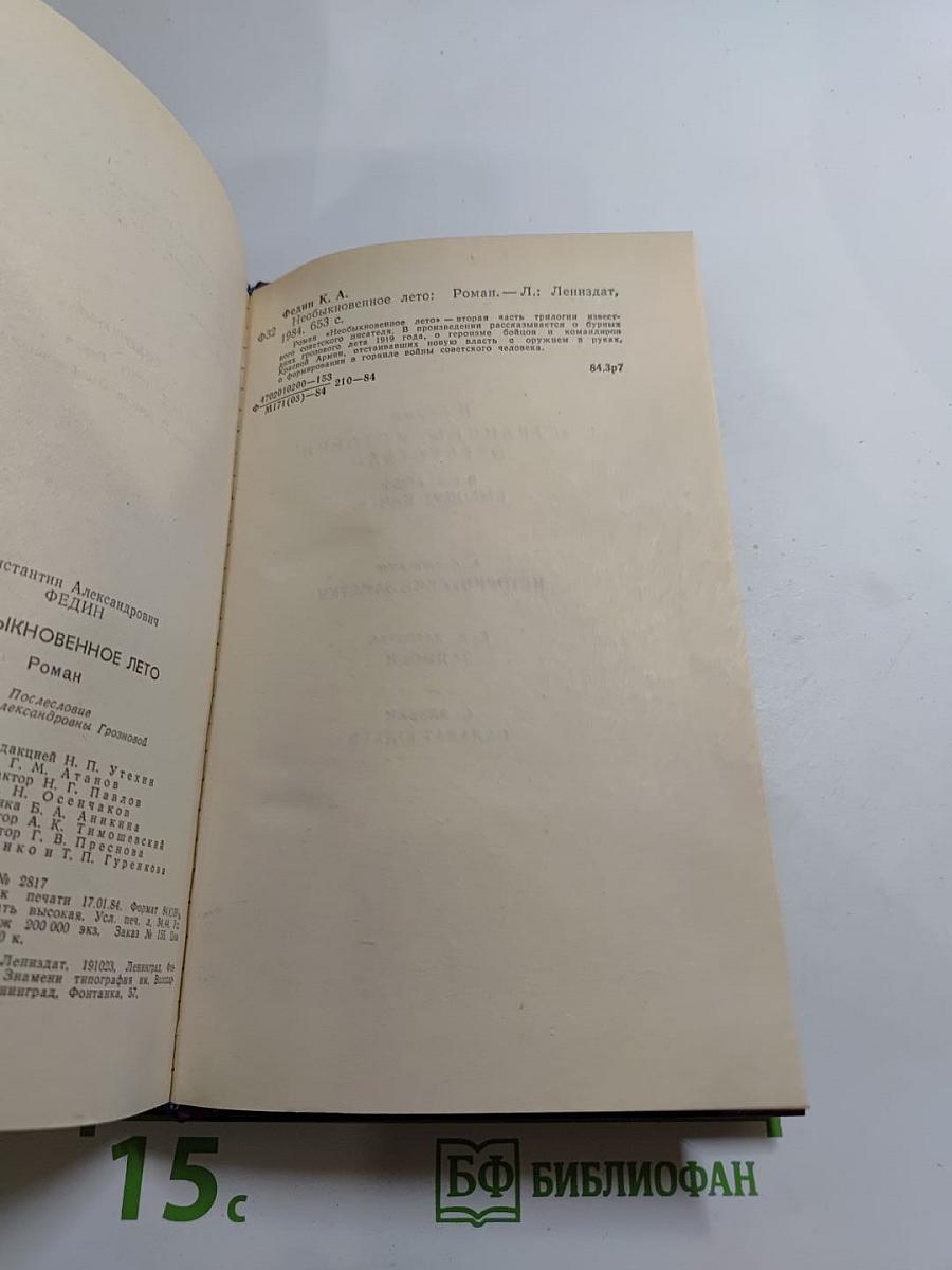 Необыкновенное лето