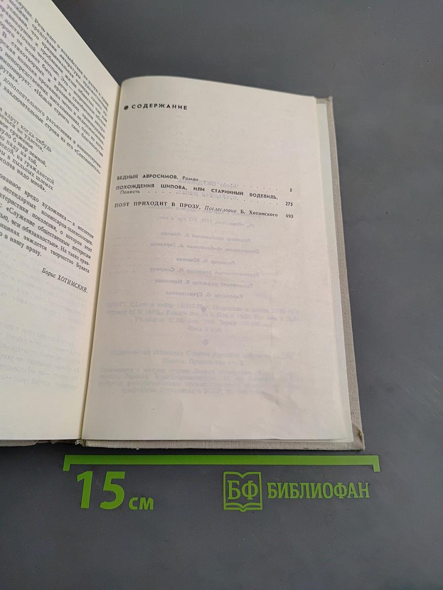 Избранная проза