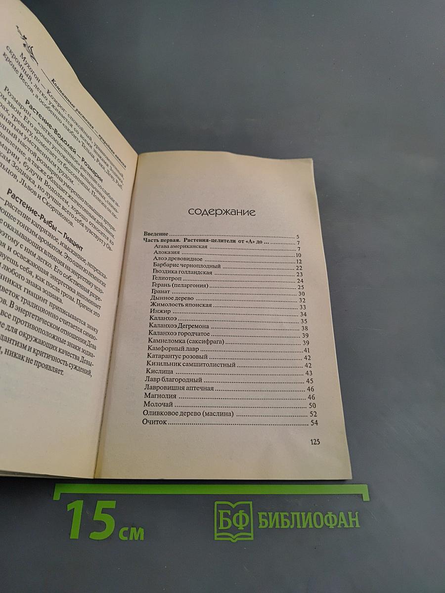 Комнатные растения – природная аптека