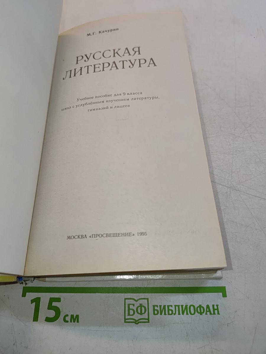 Русская литература 9 класс