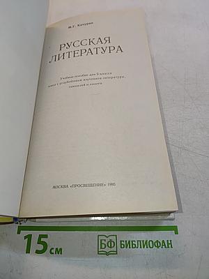 Русская литература 9 класс