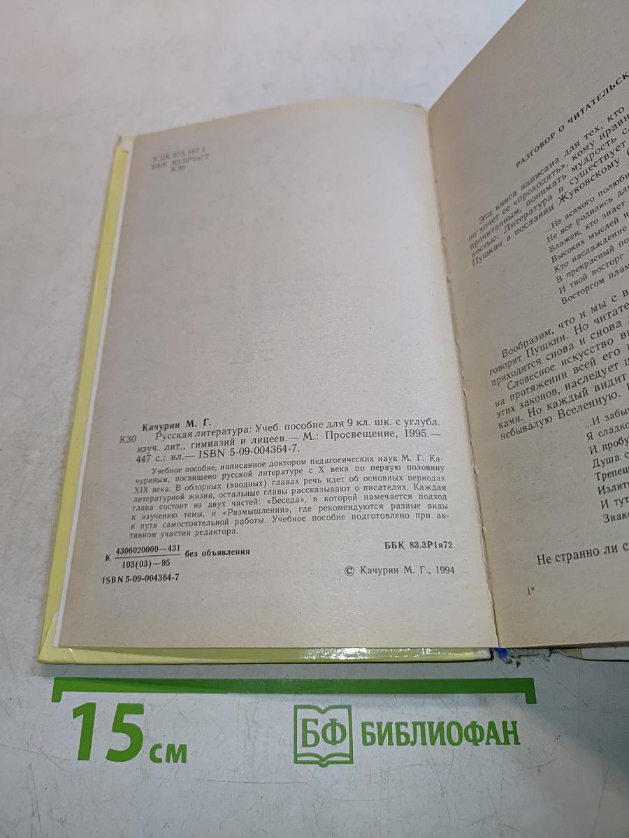 Русская литература 9 класс