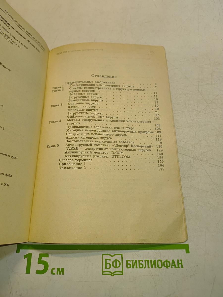 Компьютерные вирусы в MS-DOS