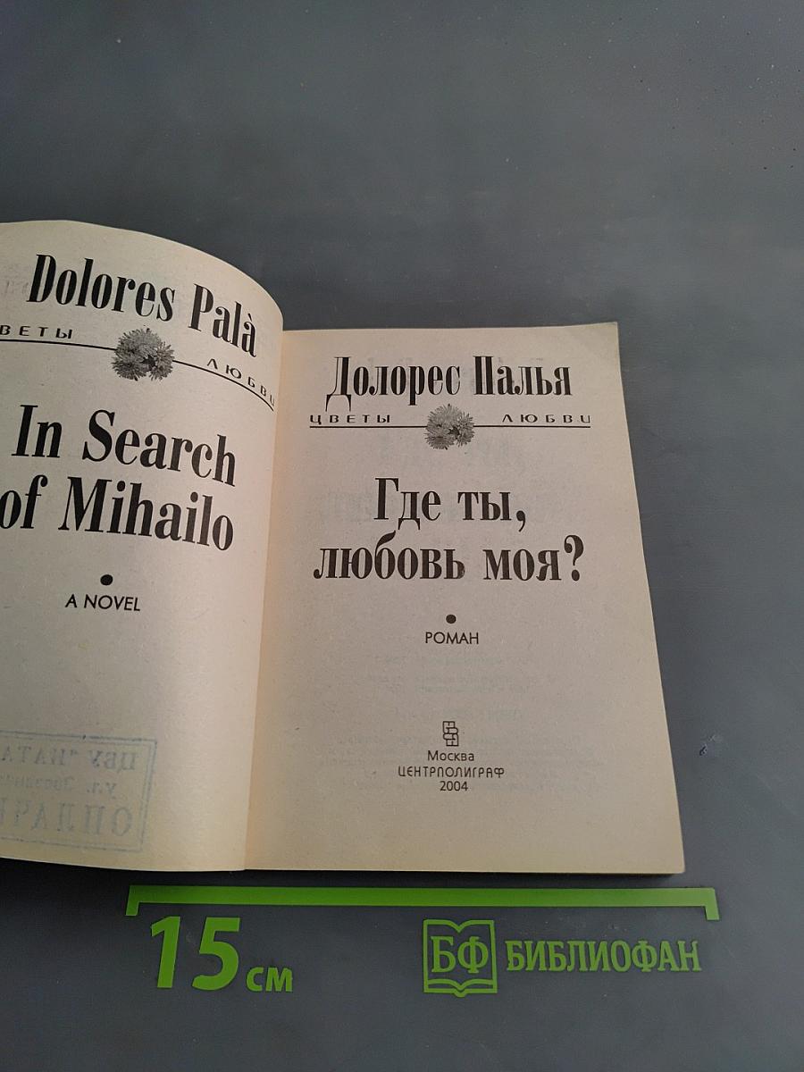 Где ты, любовь моя?