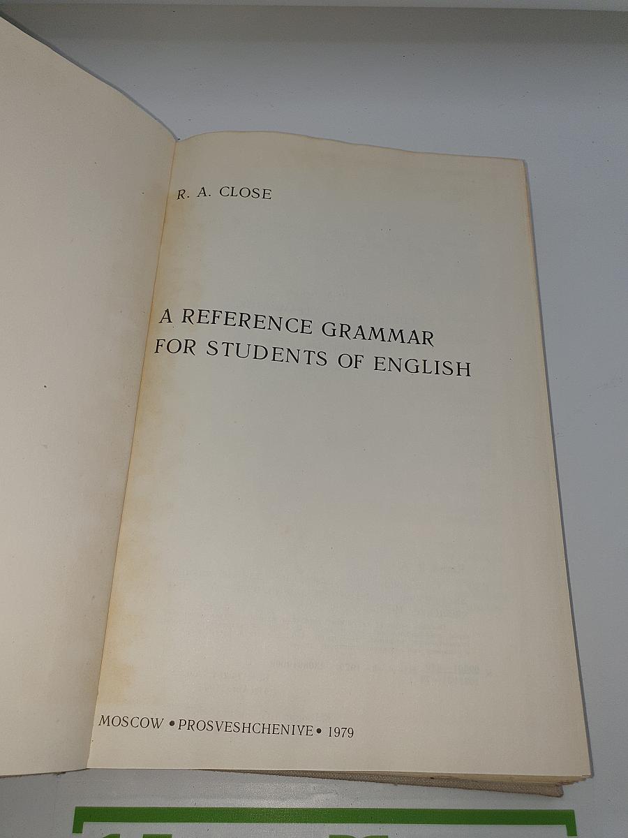 A Reference Grammar for Students of English