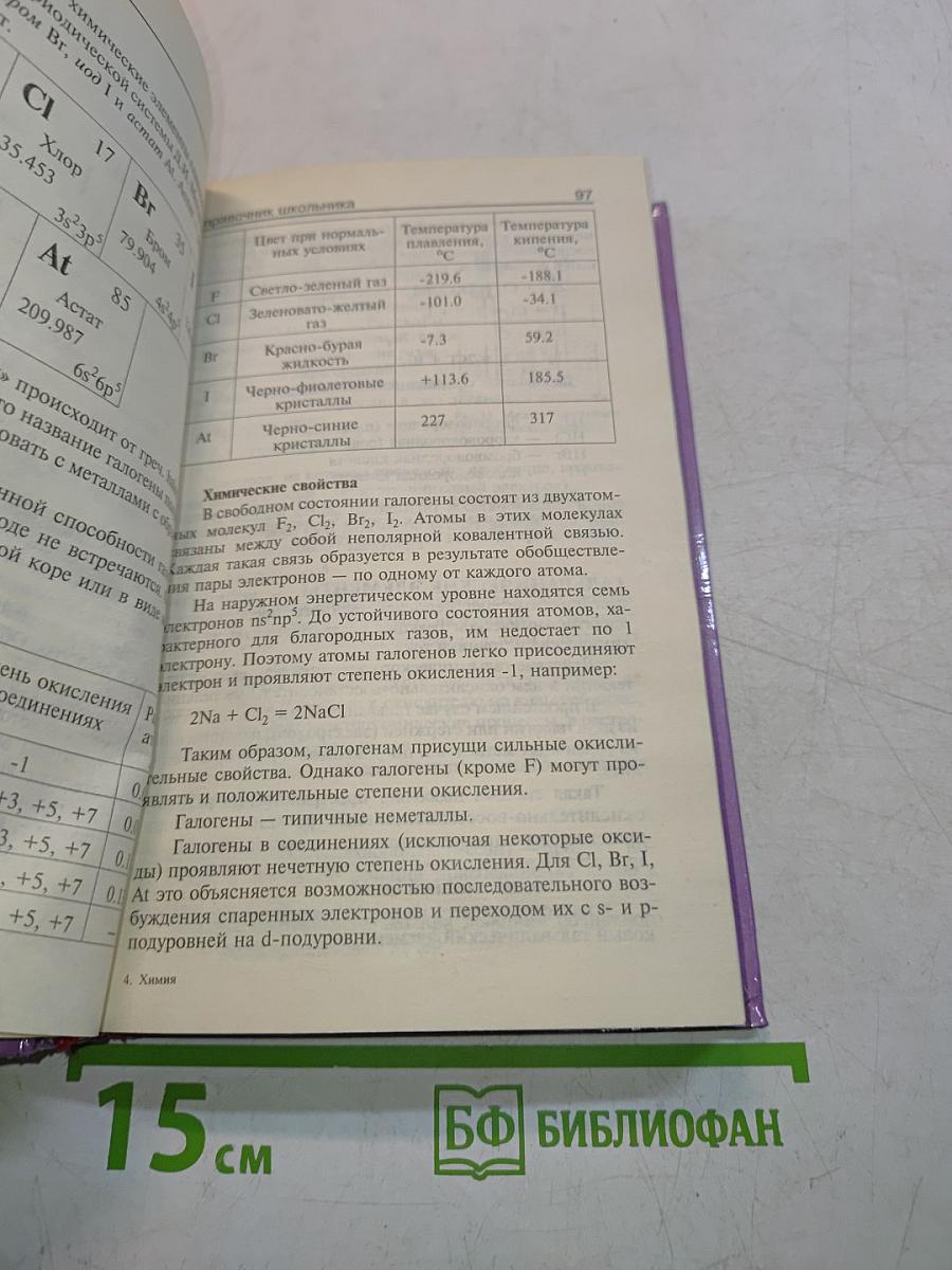 Химия. Справочник школьника