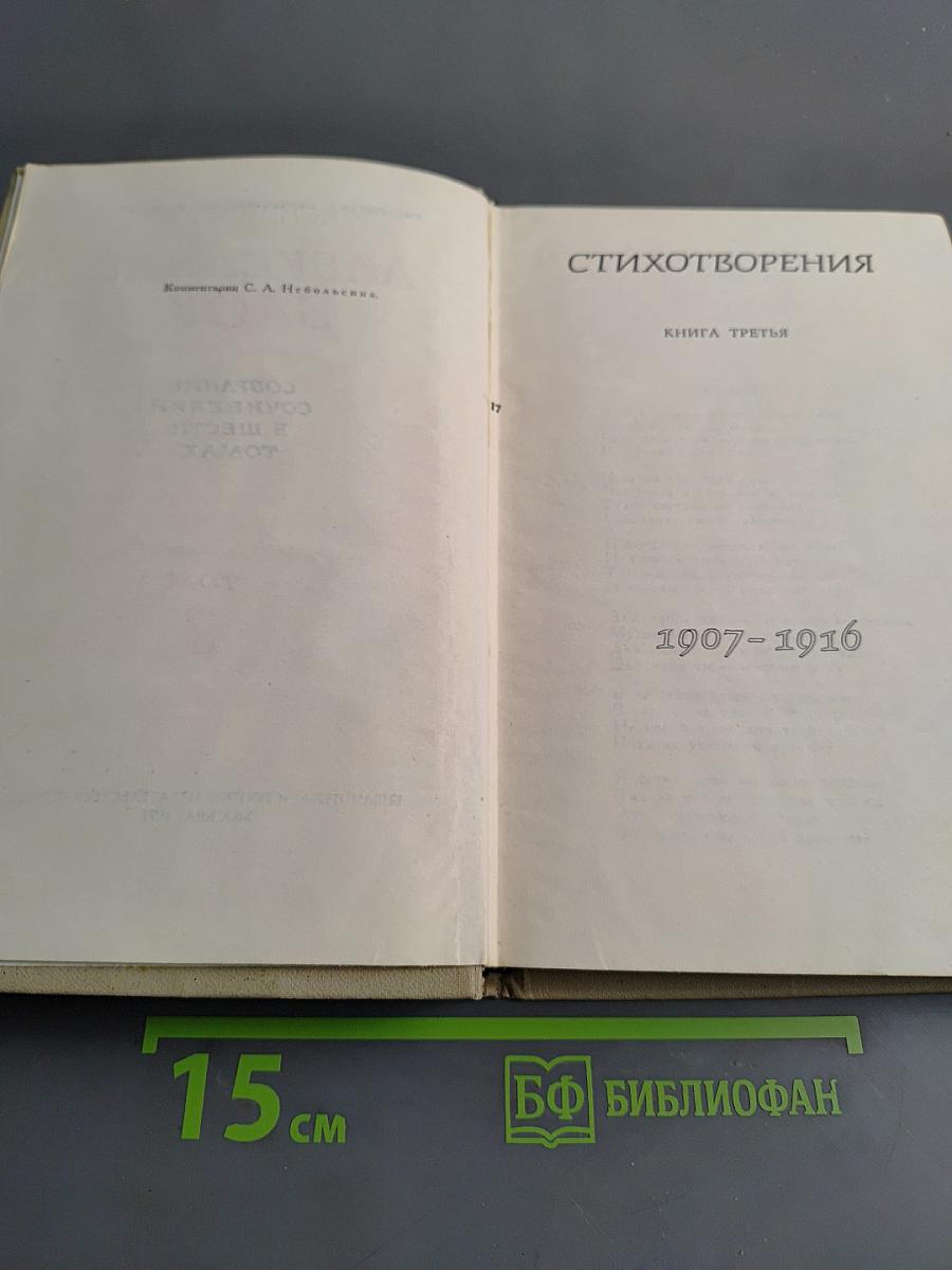 Стихотворения. Книга третья (1907-1916). Том 3