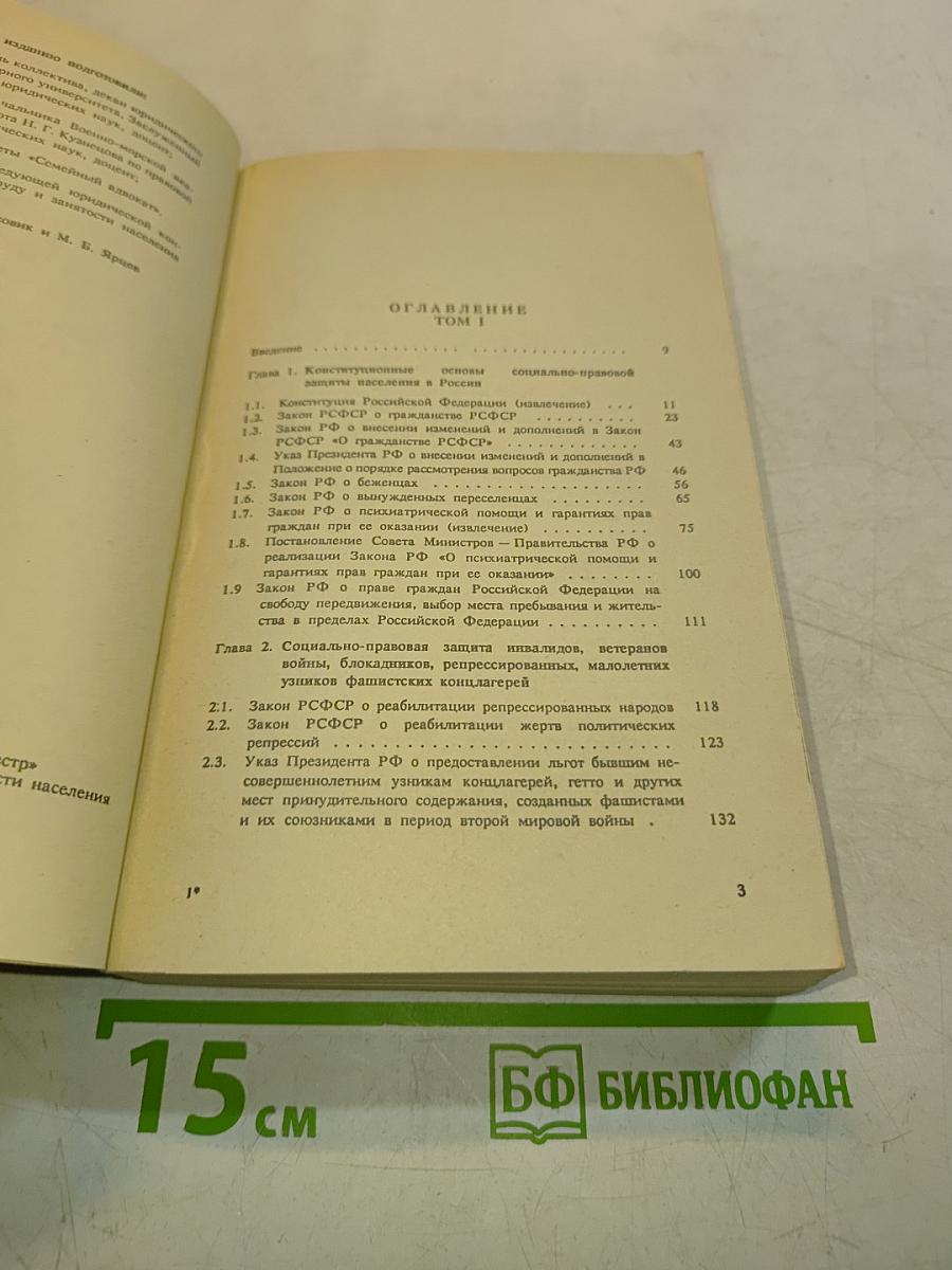 Занятость населения и социально-правовая защита граждан в Российской Федерации. Том 1