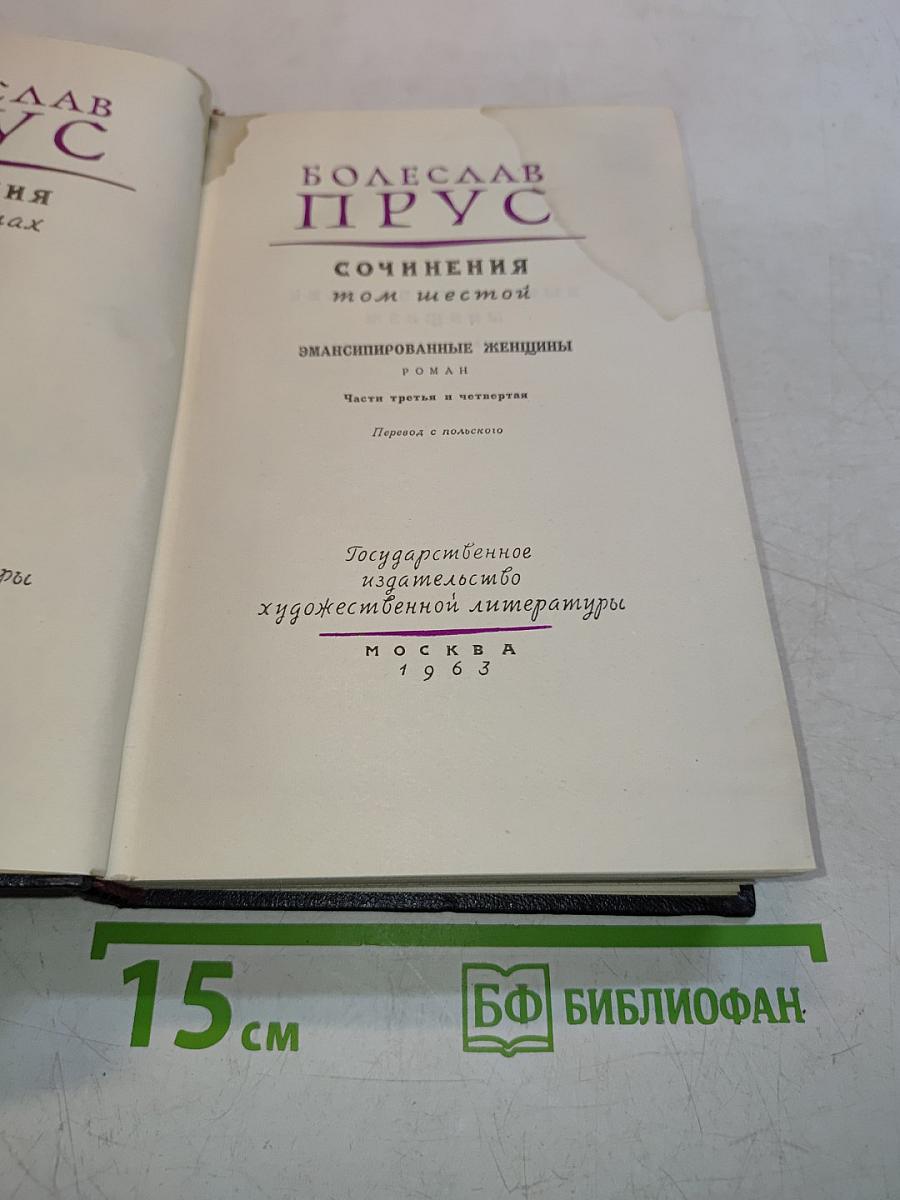 Эмансипированные женщины. Сочинения том шестой