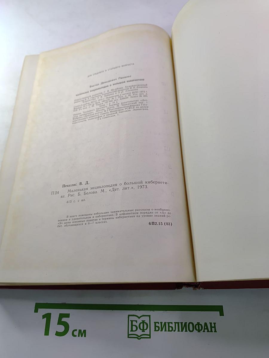 Маленькая энциклопедия о большой кибернетике