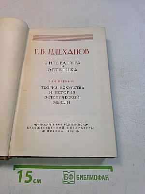 Литература и эстетика. Том первый. Теория искусства и история эстетической мысли