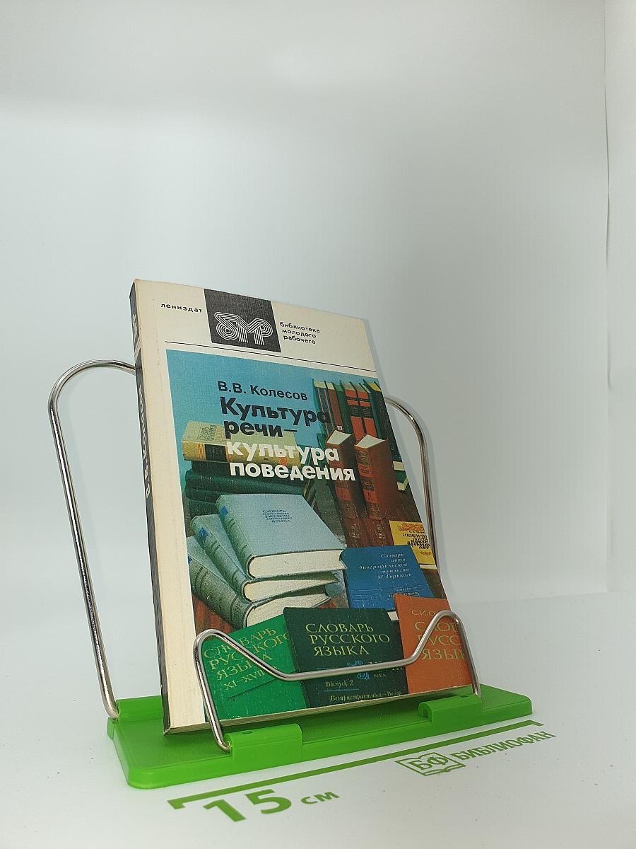 Культура речи — культура поведения