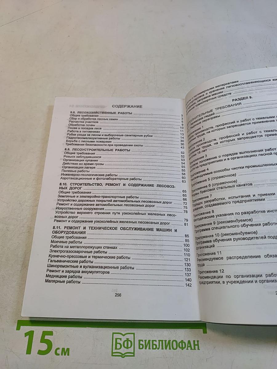 Правила по охране труда в лесозаготовительном, деревообрабатывающем производствах и при проведении лесохозяйственных работ. Часть II