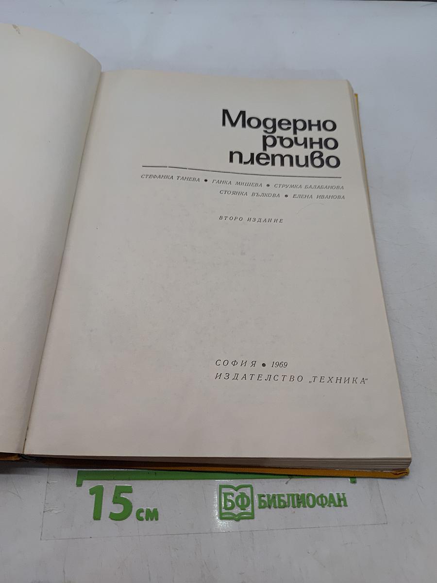Модерно ръчно плетиво
