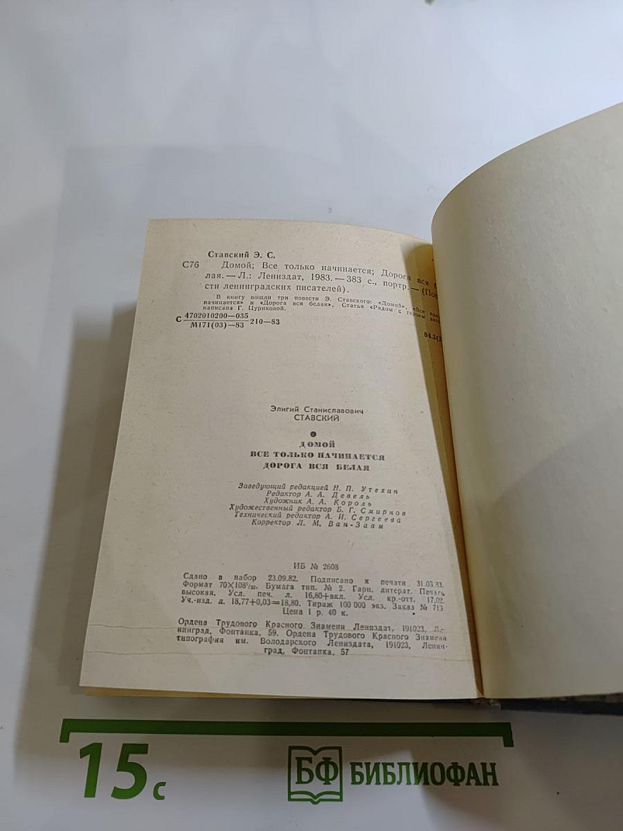 Домой. Все только начинается. Дорога вся белая