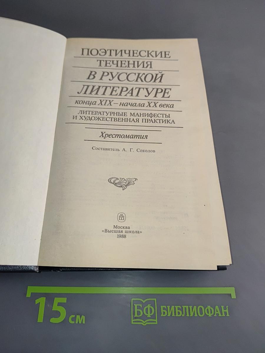 Поэтические течения в русской литературе конца XIX – начала XX века. Хрестоматия