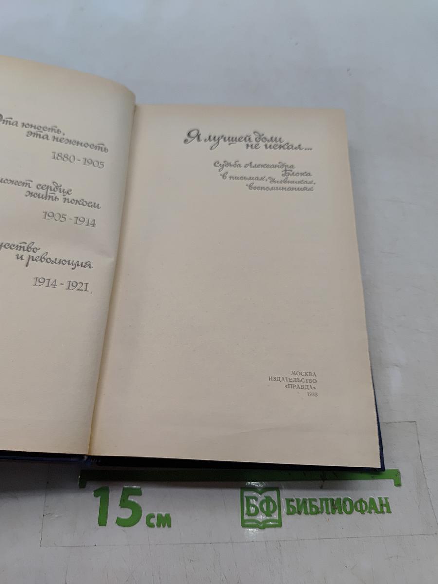 Я лучшей доли не искал... Судьба Александра Блока в письмах, дневниках, воспоминаниях