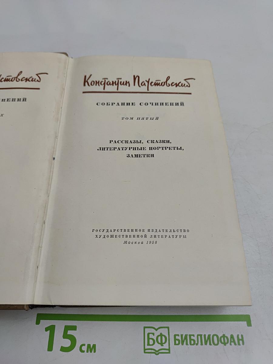 Собрание сочинений. Том пятый. Рассказы, сказки, литературные портреты, заметки