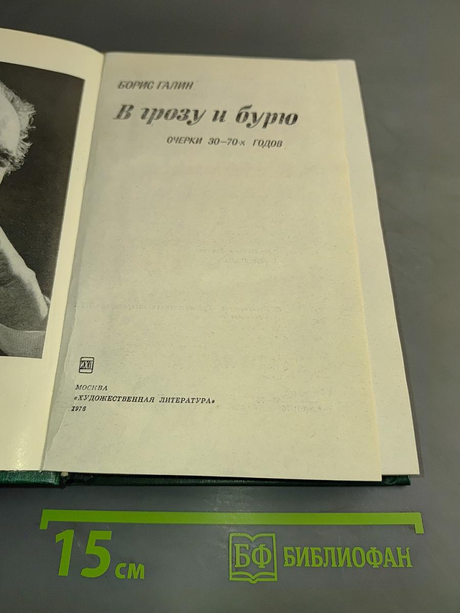В грозу и бурю