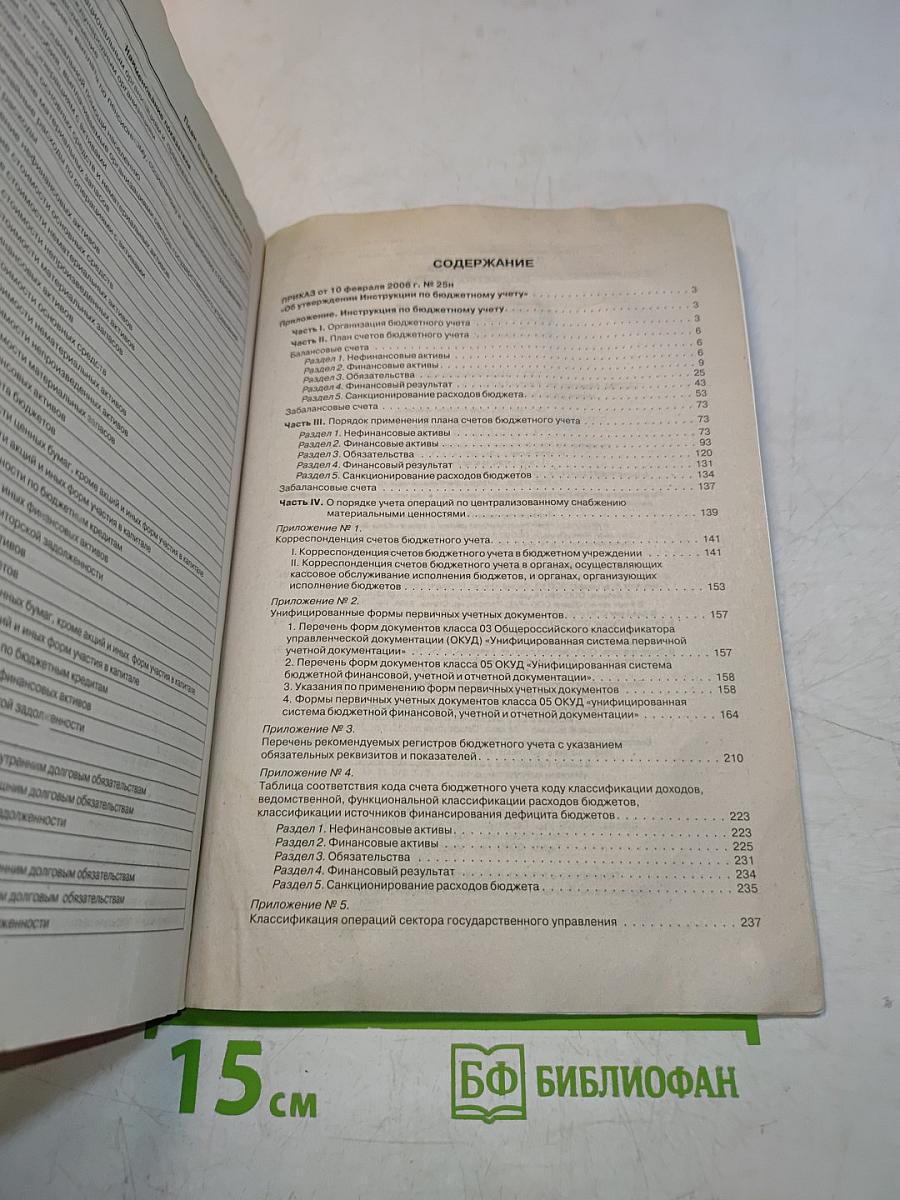 План счетов бюджетного учета