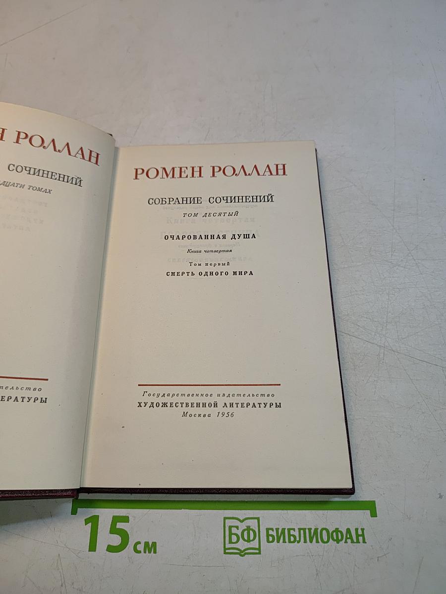 Собрание сочинений. Том 10. Очарованная душа. Том первый. Смерть одного мира