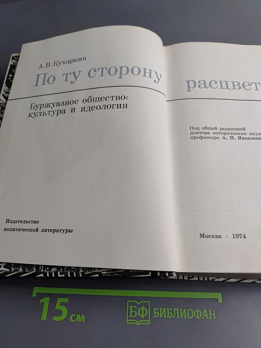 По ту сторону расцвета. Буржуазное общество: культура и идеология