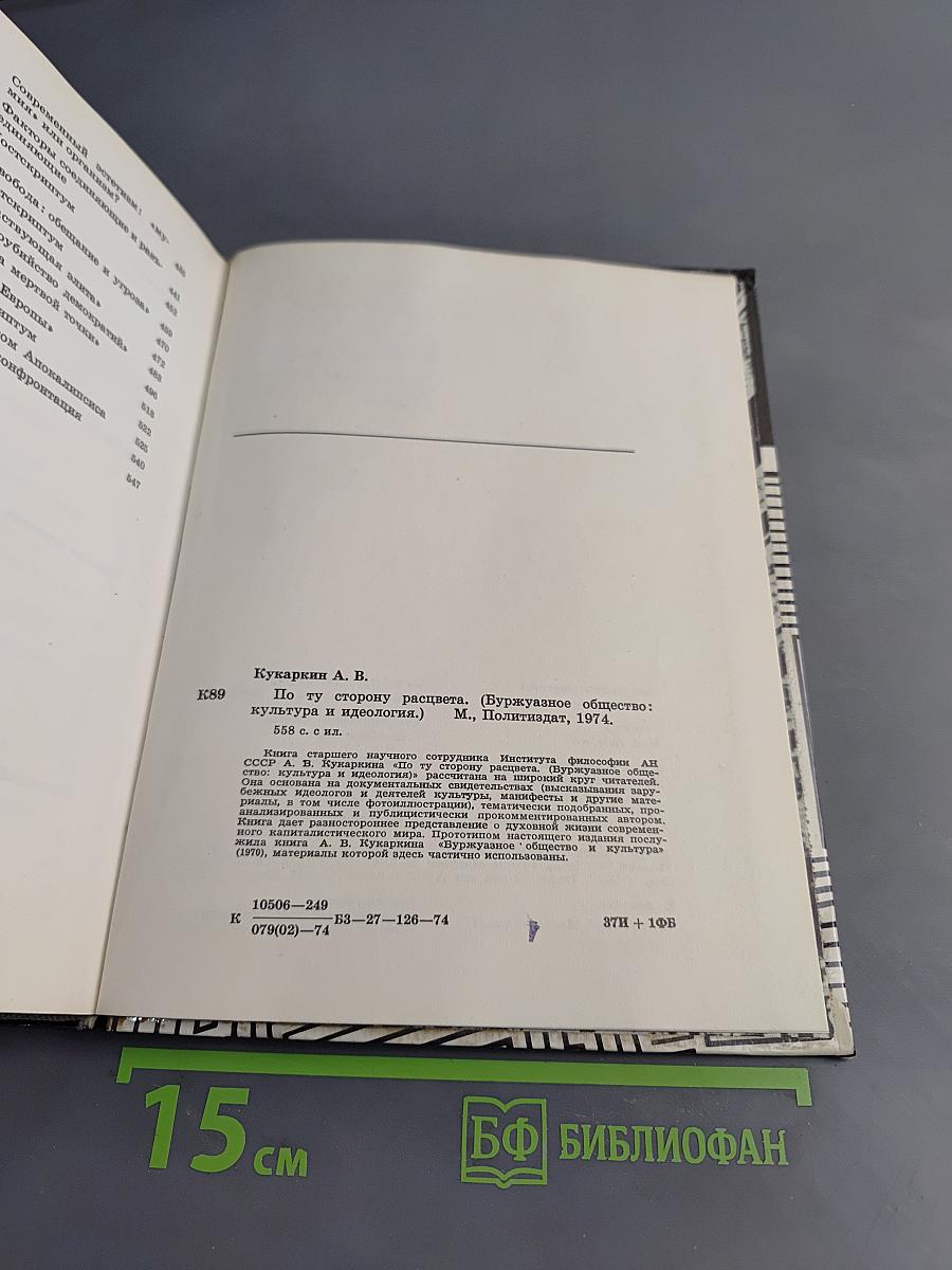 По ту сторону расцвета. Буржуазное общество: культура и идеология