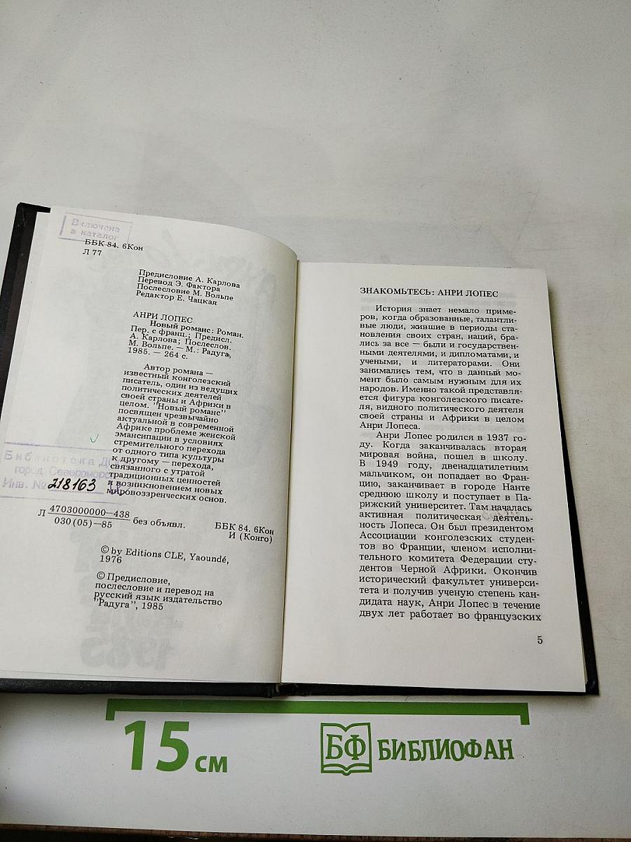 Новый роман