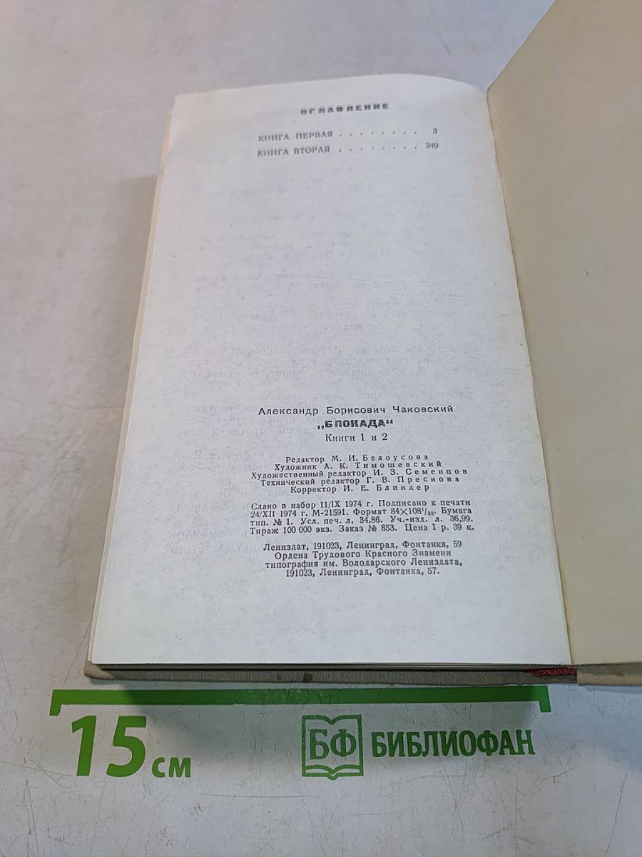 Блокада. Книги первая и вторая