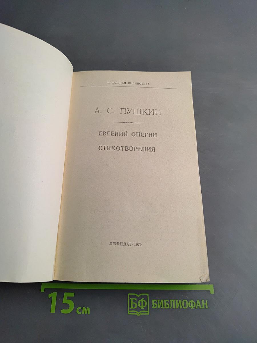 Евгений Онегин. Стихотворения