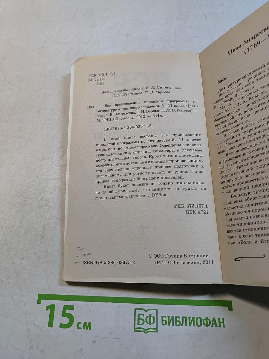 Все произведения школьной программы 5-11 класс по литературе в кратком изложении
