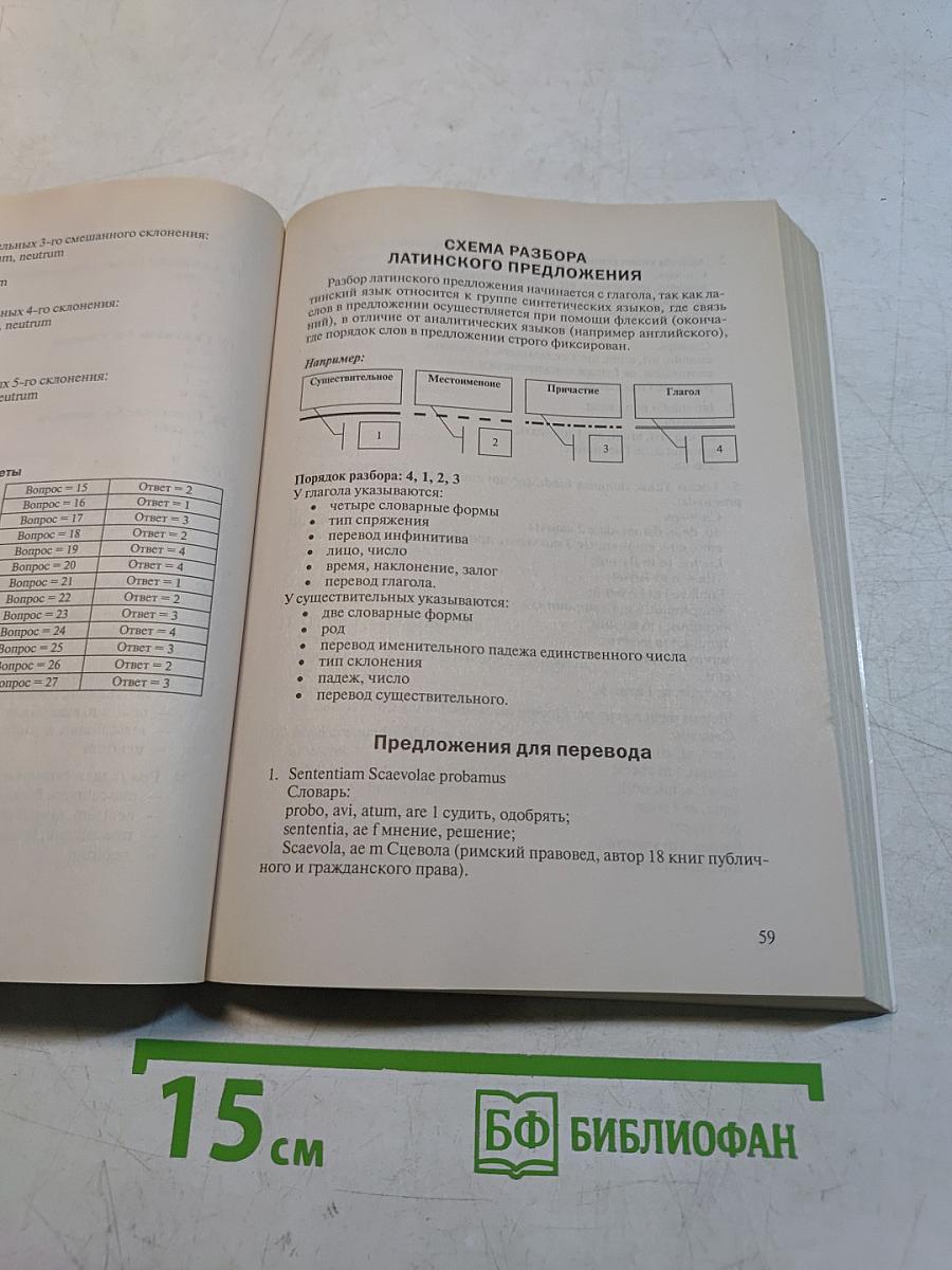 Латинский язык. Тесты