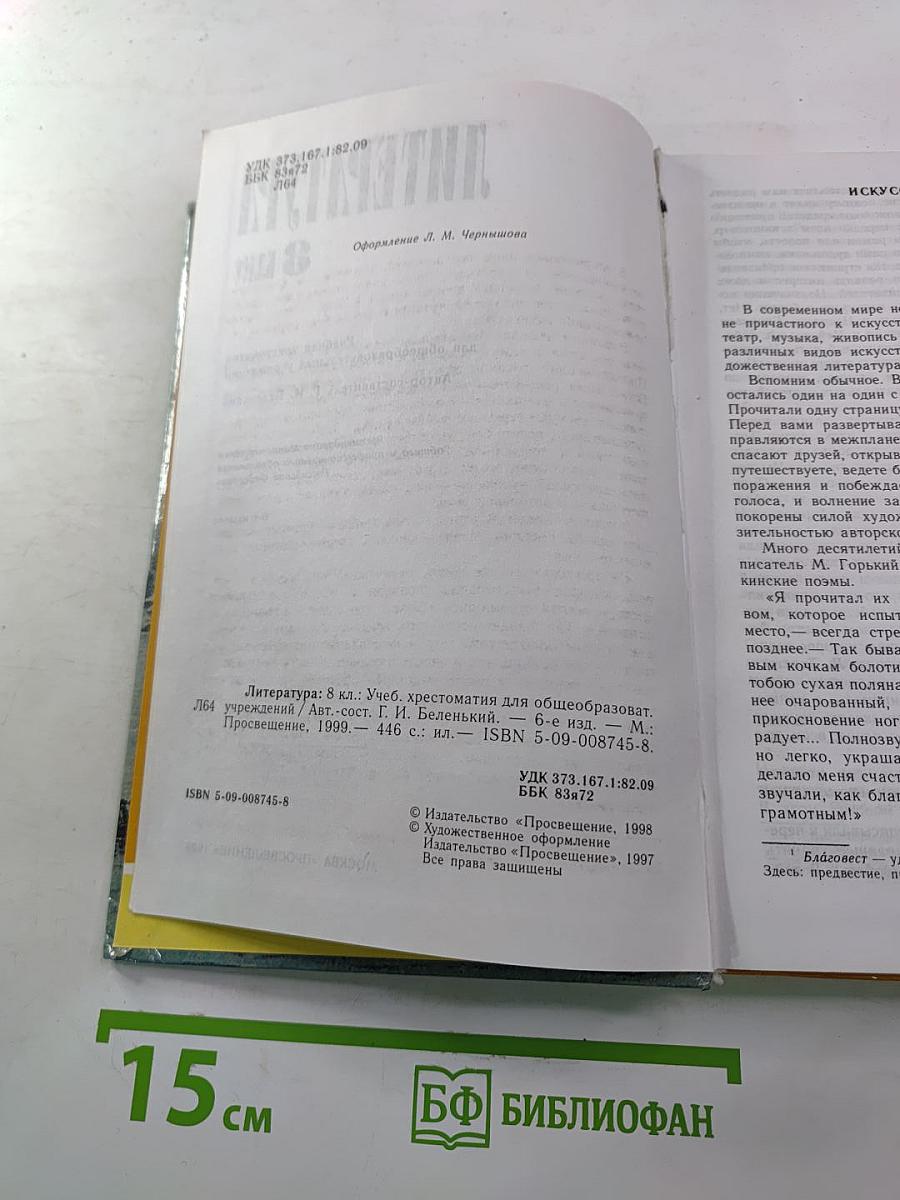 Литература 8 класс
