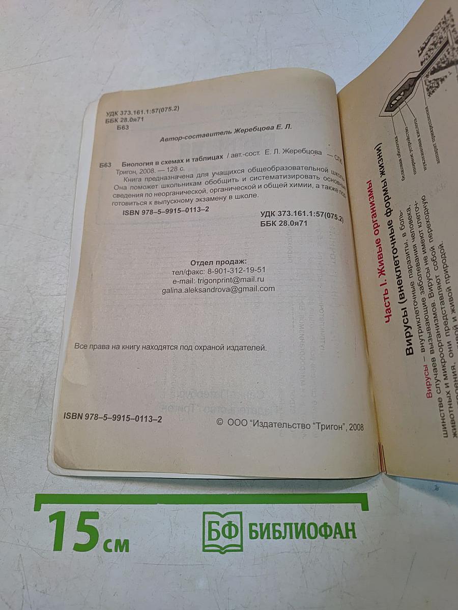 Биология в схемах и таблицах